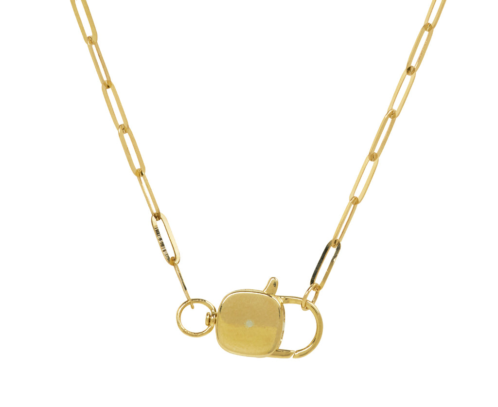 Pascale Monvoisin White Resin and Diamond Ginger Pendant Necklace - back