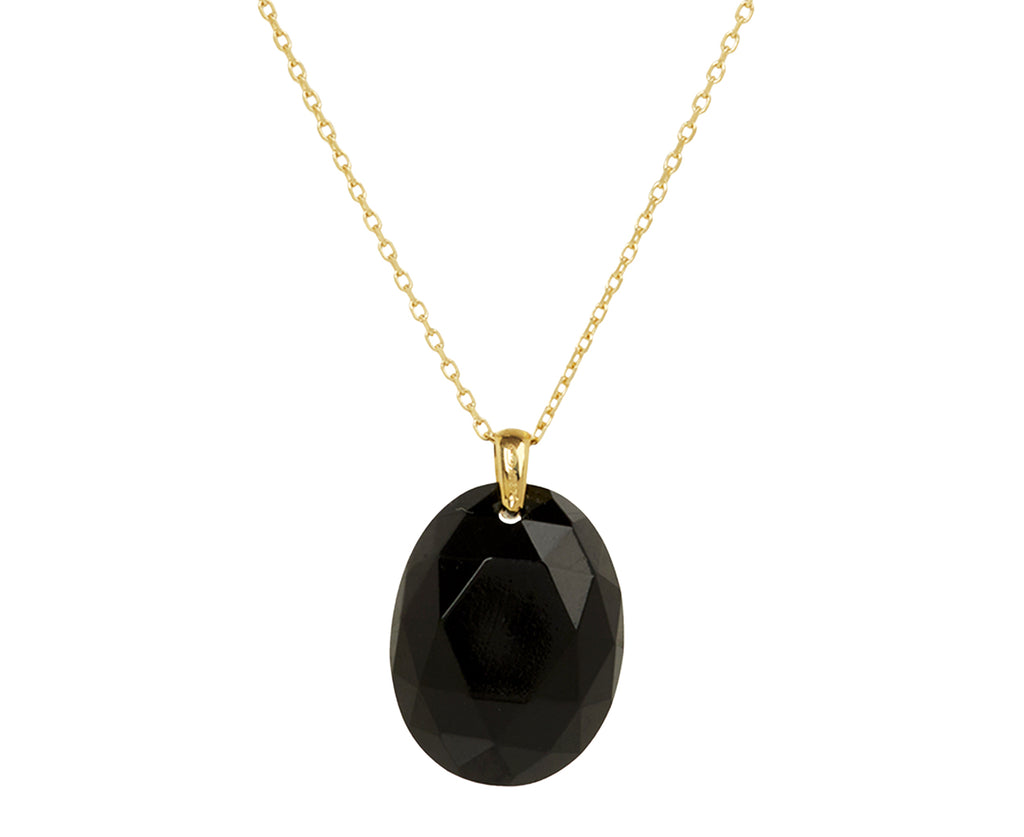 Pascale Monvoisin Black Resin and Diamond Gina Pendant Necklace - Back