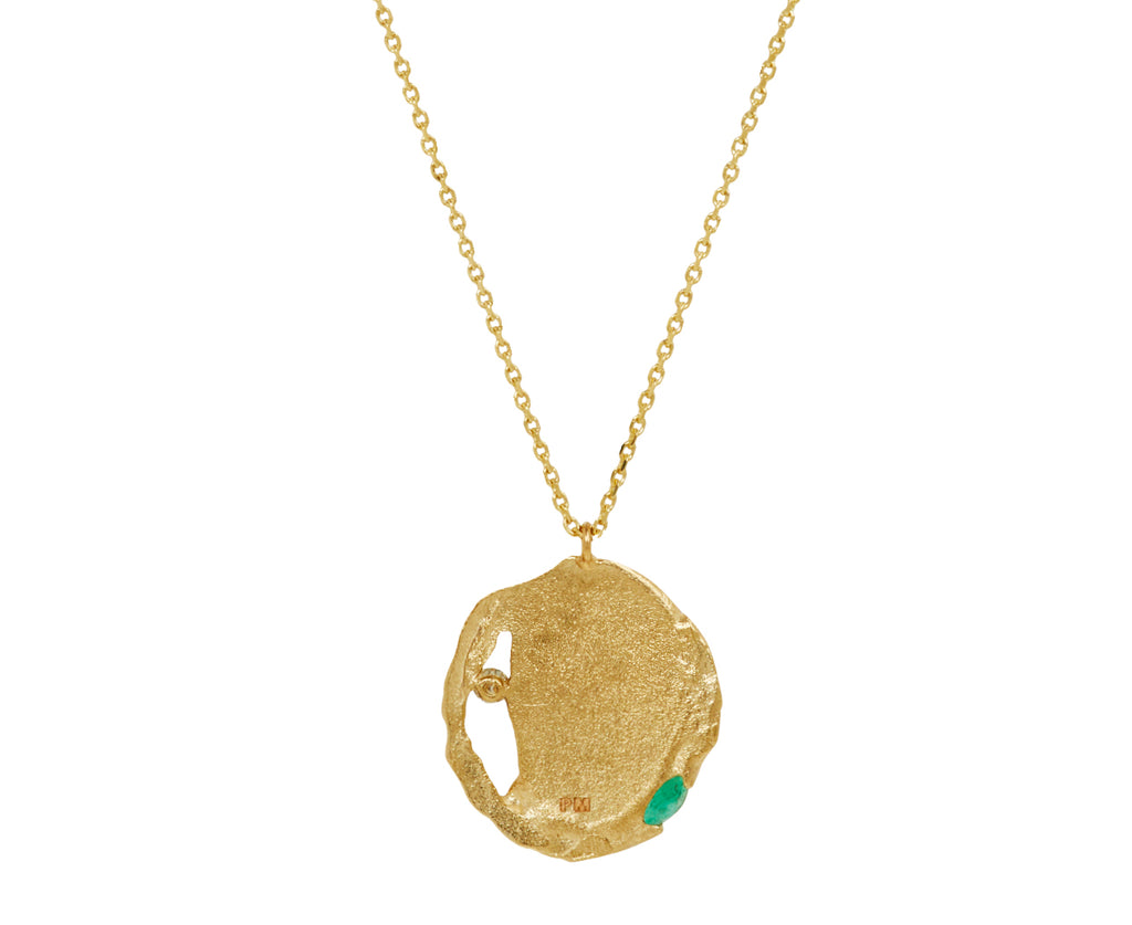 Pascale Monvoisin Noor Emerald Pendant Necklace - back