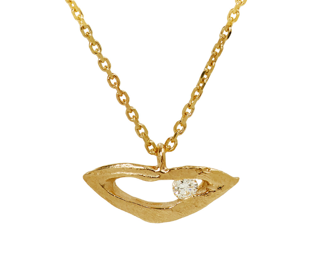 Pascale Monvoisin Noor N°1 Diamond Pendant Necklace - closeup