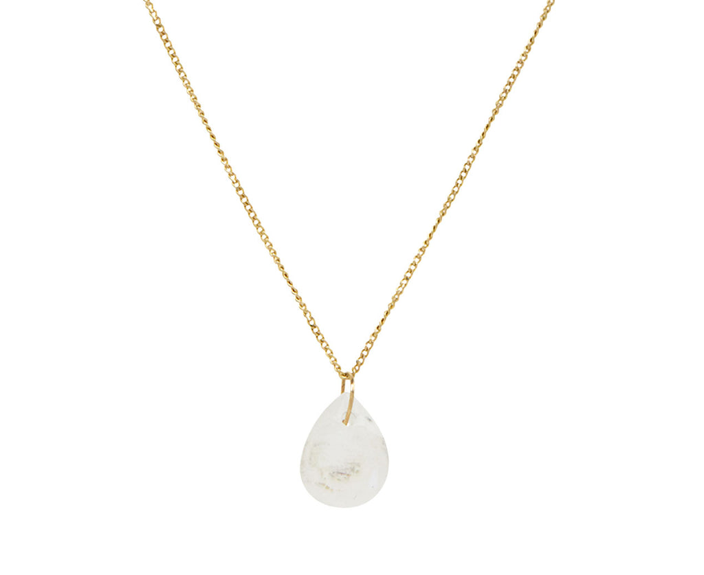Pascale Monvoisin Moonstone and Diamond Orso Pendant Necklace - Back View