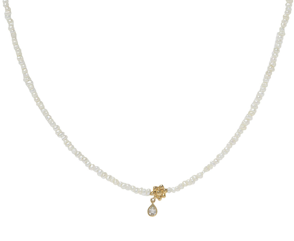 White sapphire pendant necklace on sale