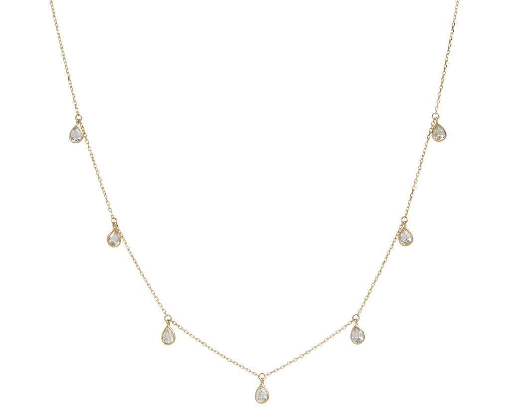 Pascale Monvoisin Palerme White Sapphire Necklace