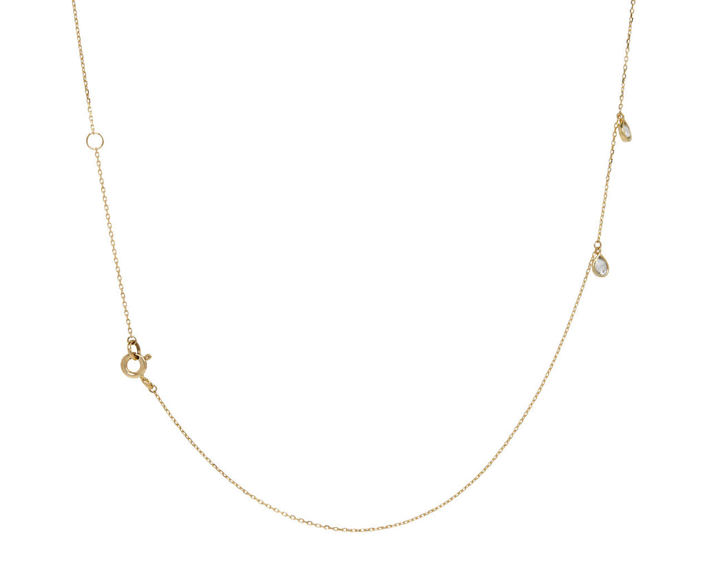 Pascale Monvoisin Palerme White Sapphire Necklace - Closure