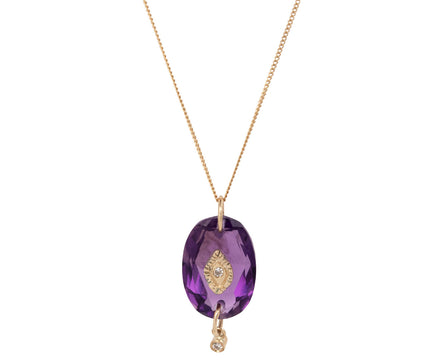 Pascale Monvoisin Amethyst and Diamond Squad Necklace