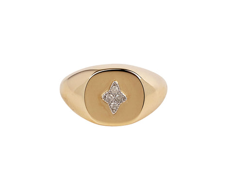 Pascale Monvoisin Gold Louise Signet Ring