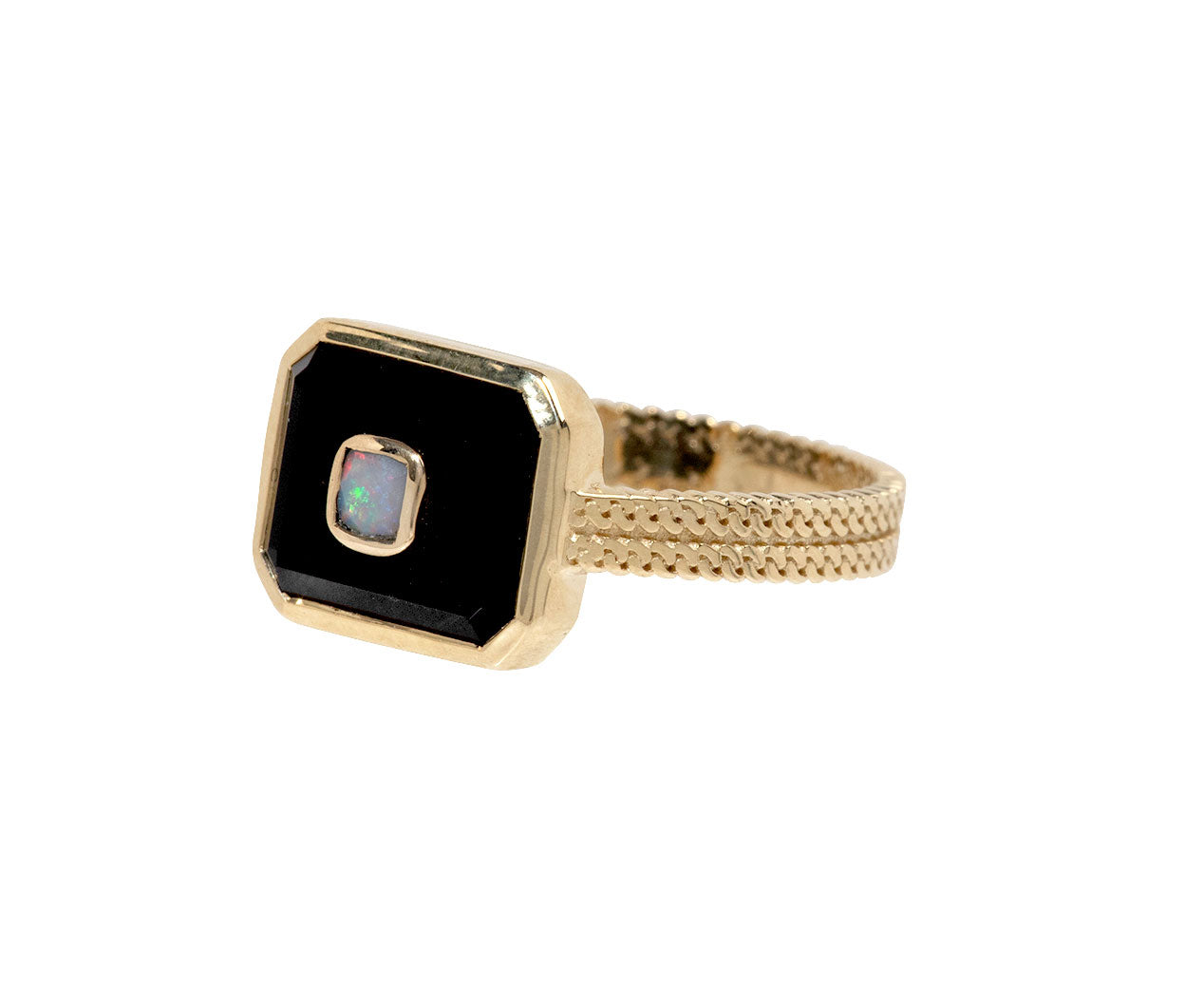 Pascale Monvoisin Onyx and Opal Anton N°1 Ring 
