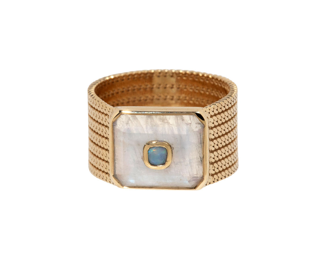 Moonstone and Opal Anton N°2 Ring