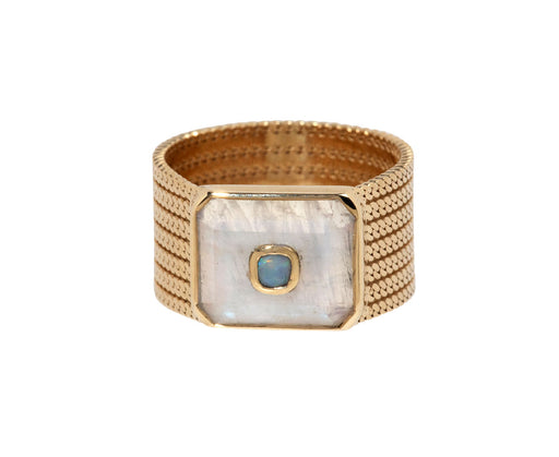 Moonstone and Opal Anton N°2 Ring