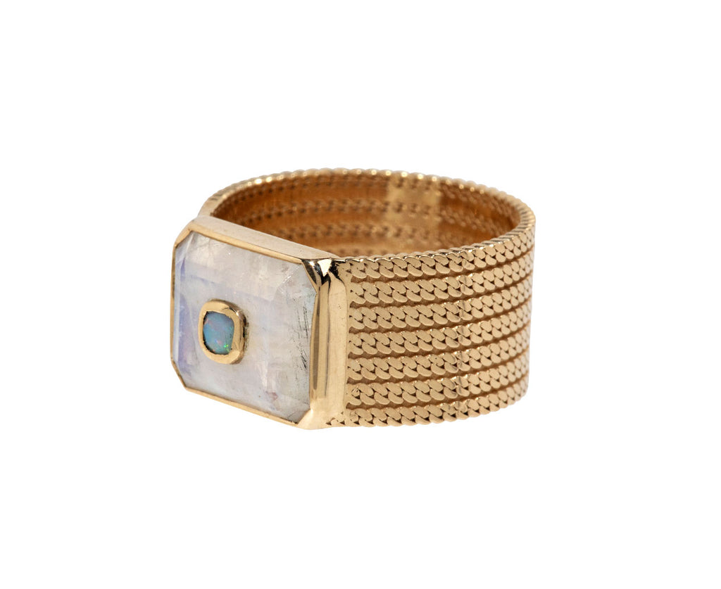 Moonstone and Opal Anton N°2 Ring