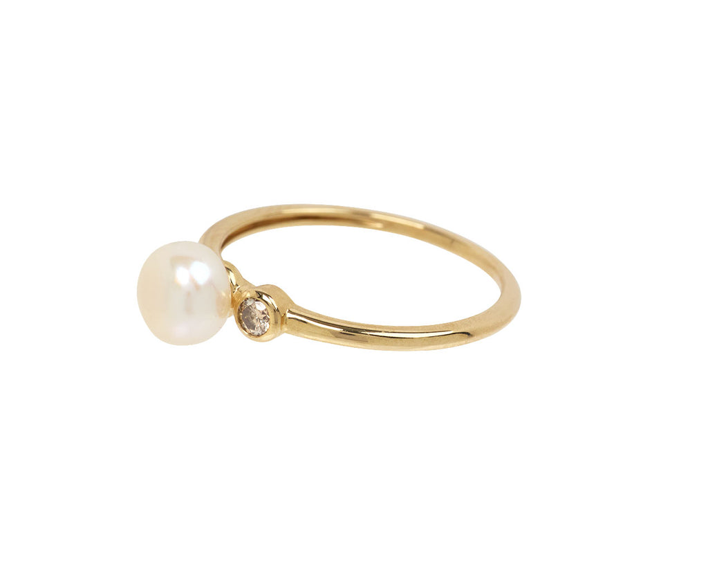 Pearl and Diamond Martha N°1 Ring