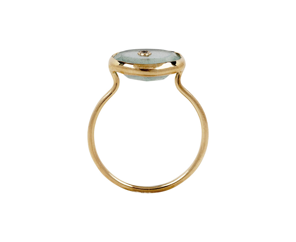 Pascale Monvoisin Aquamarine Orso Ring - Side View