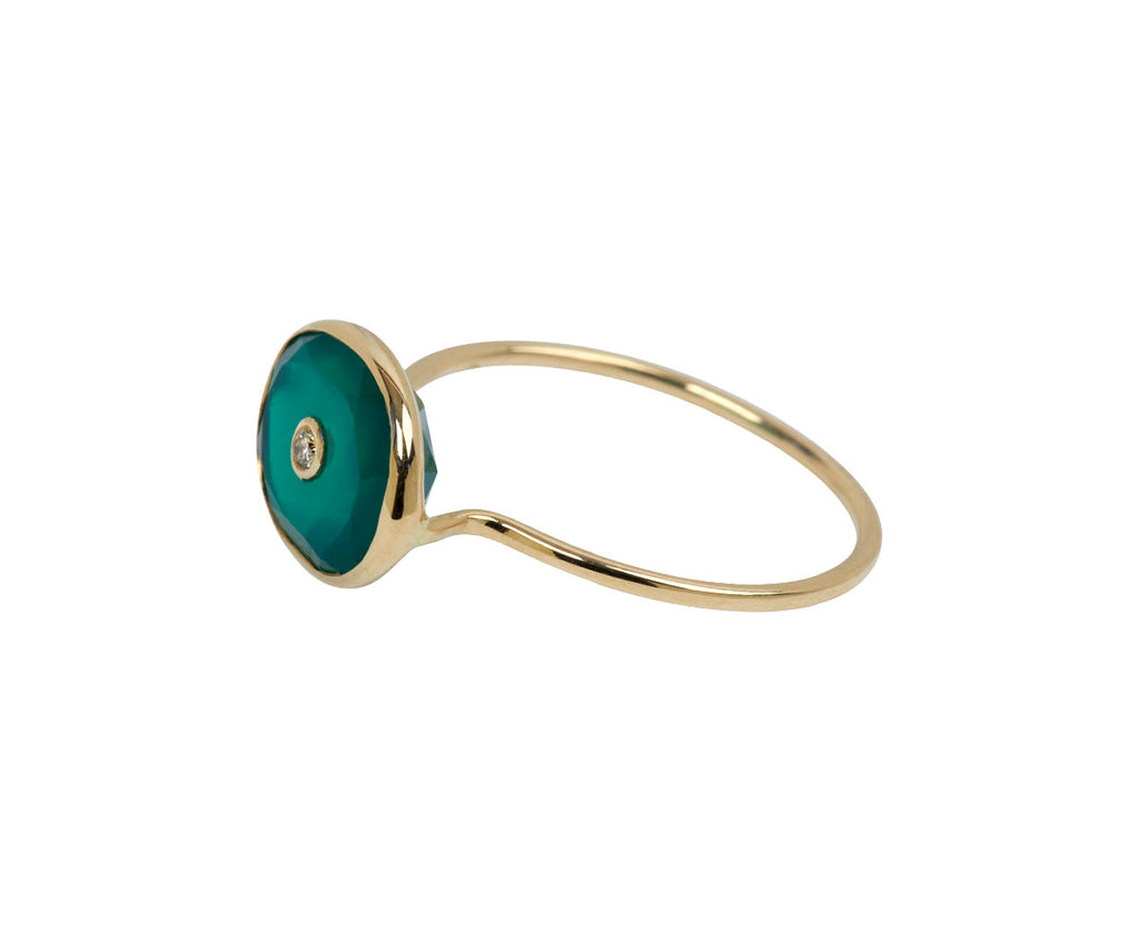 Pascale Monvoisin Green Onyx Orso Ring - side