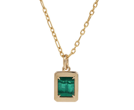 Malachite Breathe Deeply Necklace