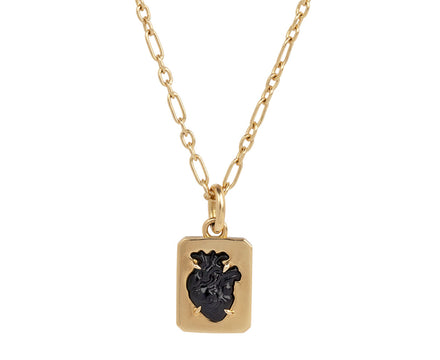 Black Onyx From the Heart Necklace