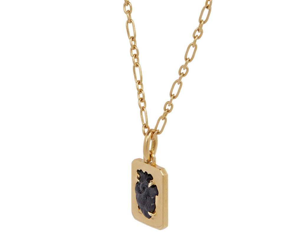 Black Onyx From the Heart Necklace