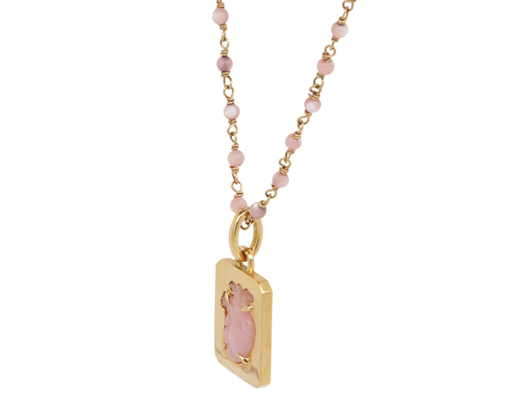 Pink Opal and Rose Quartz From the Heart Necklace