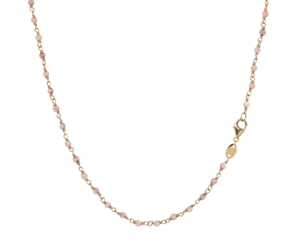 Pink Opal and Rose Quartz From the Heart Necklace