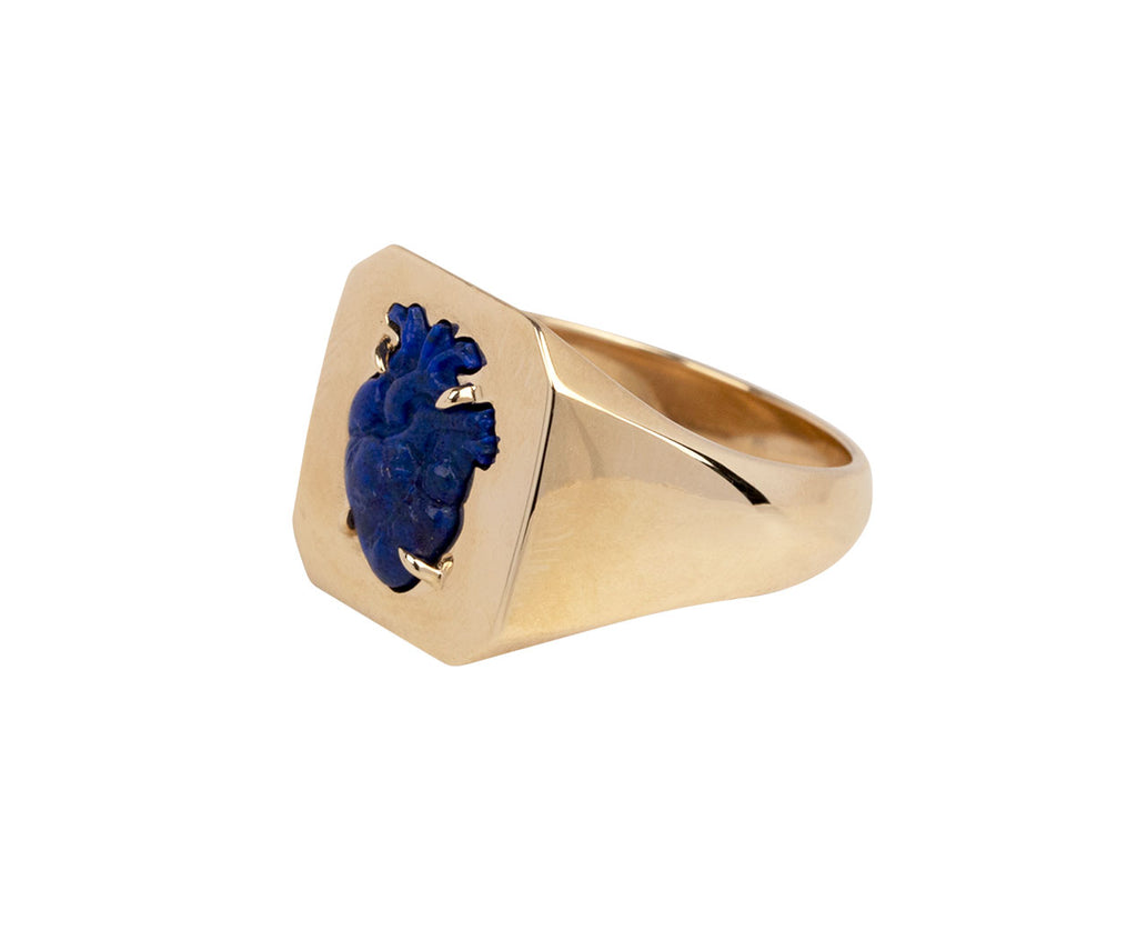 Lapis From the Heart Signet Ring