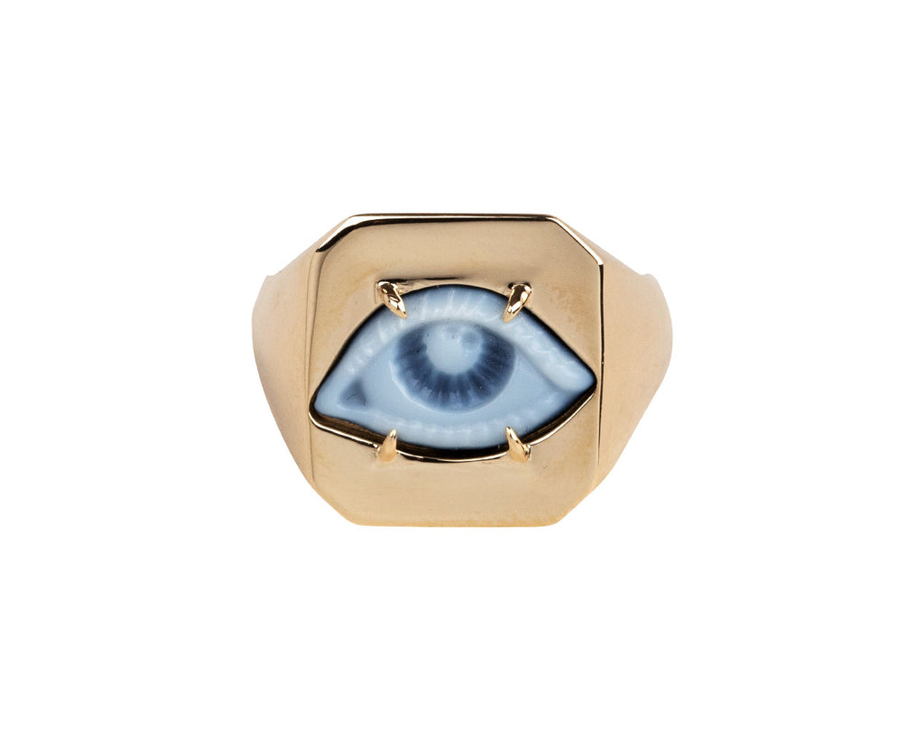 Cameo Eye of the Beholder Signet Ring