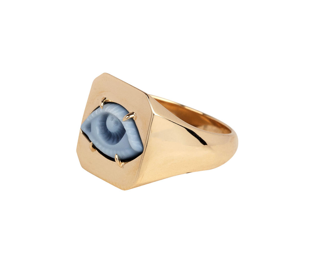Cameo Eye of the Beholder Signet Ring