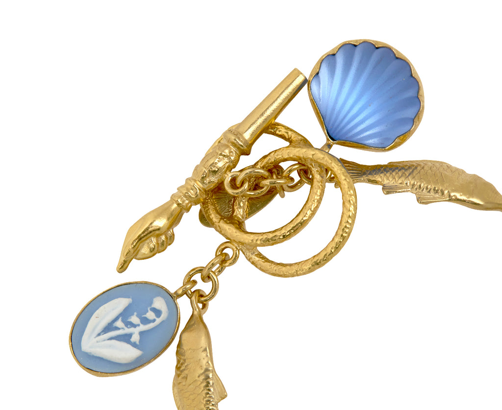 Grainne Morton Fish Charm Bracelet - Closure