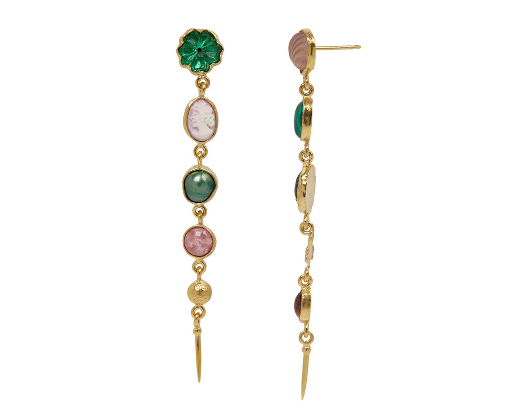 Grainne Morton Five Vintage Charm Victorian Drop Earrings - Closeup