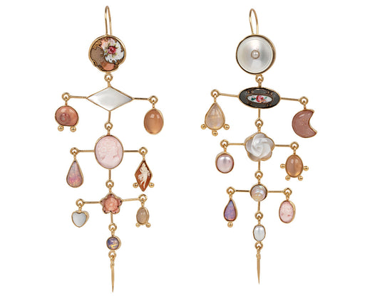 Multi Layer Balance Victorian Drop Earrings