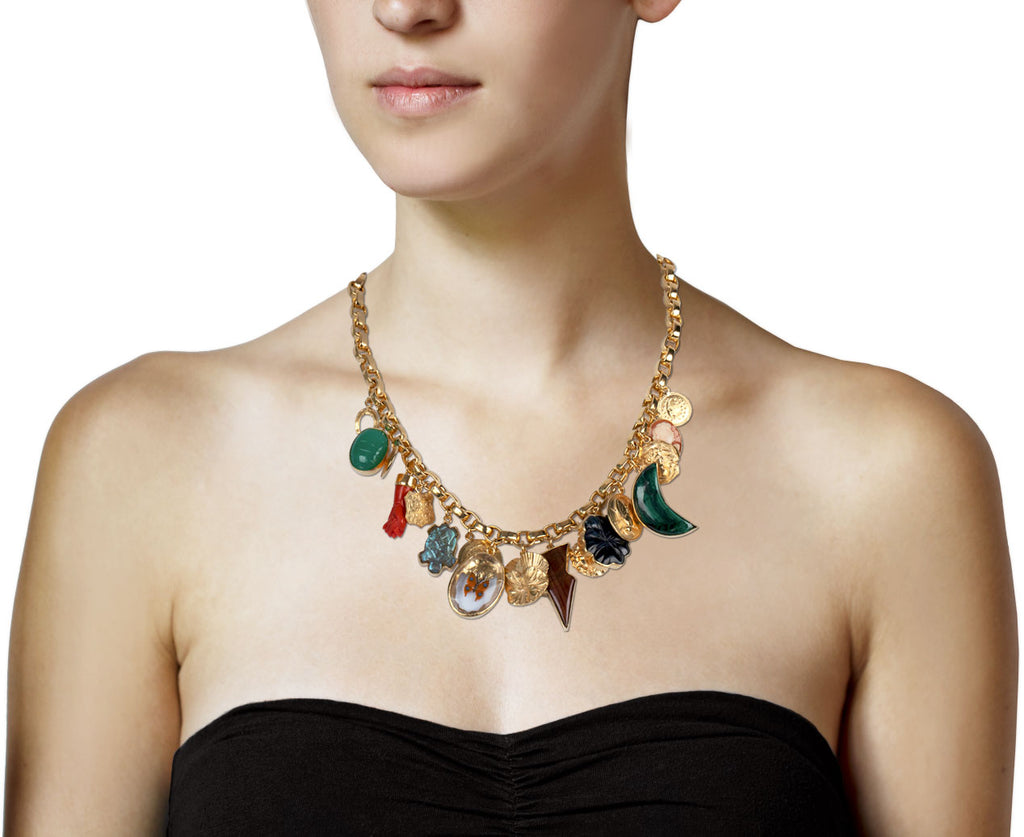 Chunky Charm Necklace