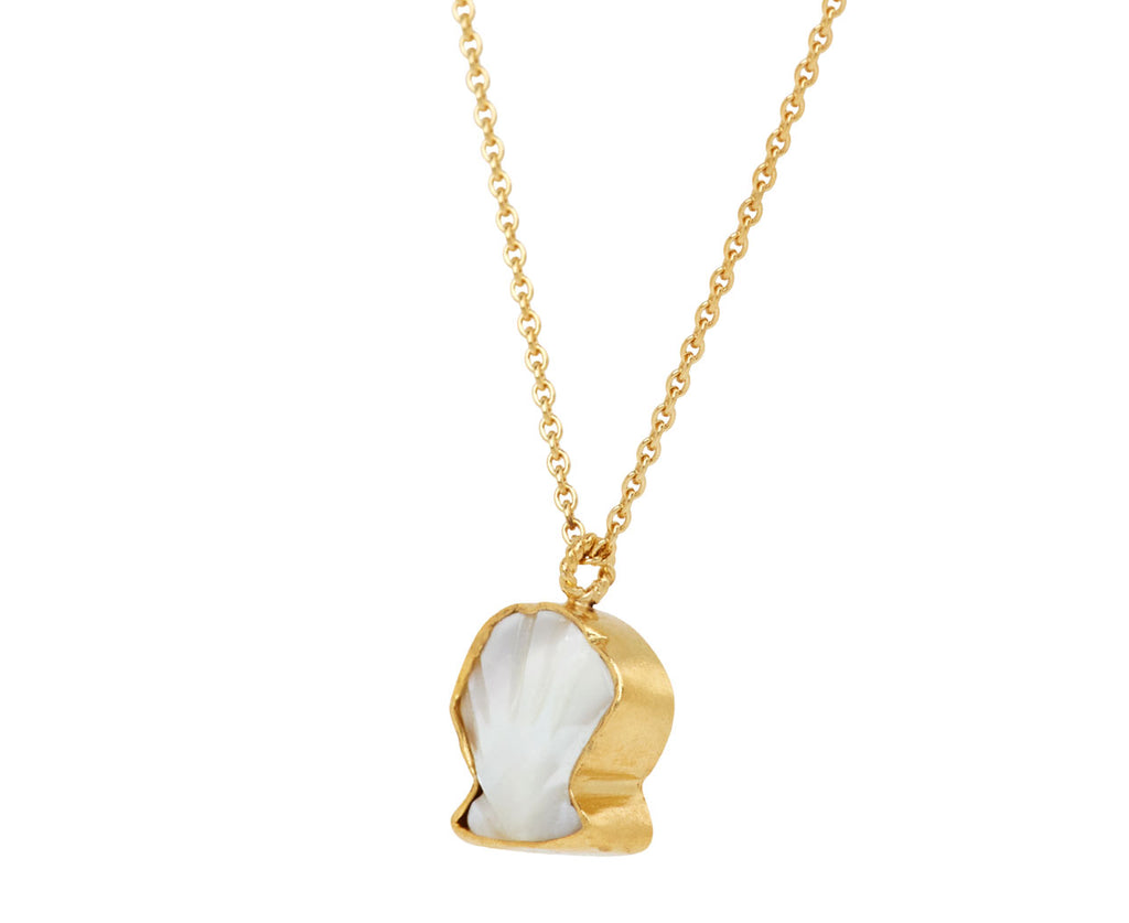 Grainne Morton Shell Charm Necklace - Angled View