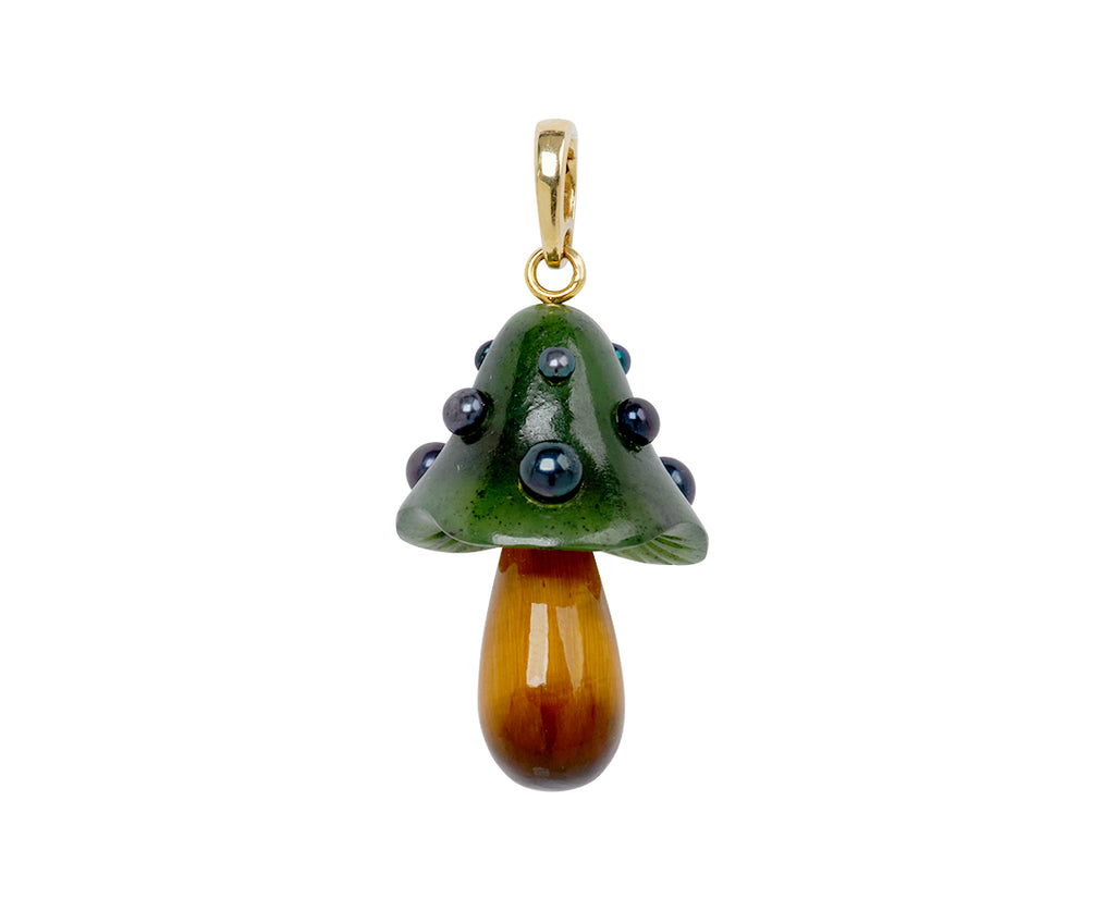Jade Agaric Charm Pendant ONLY