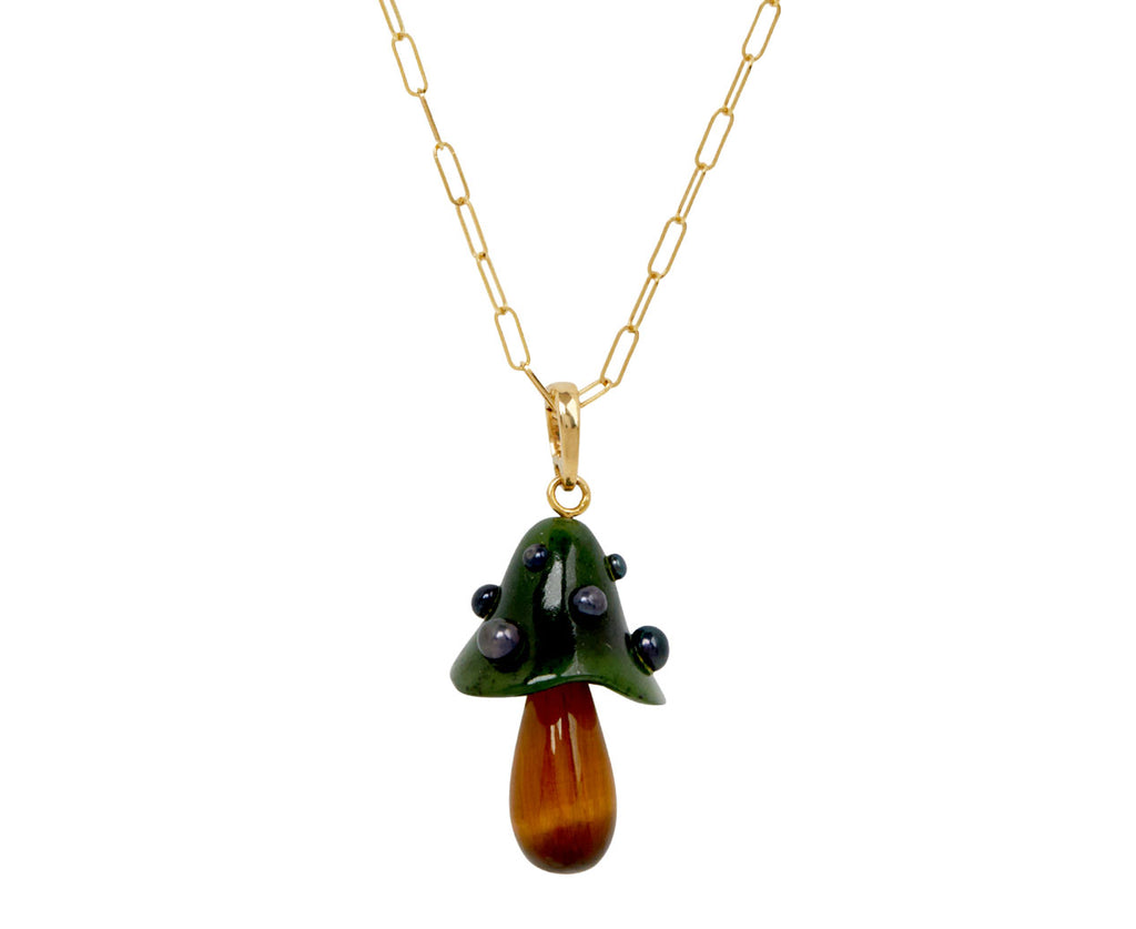 Jade Agaric Charm Pendant ONLY