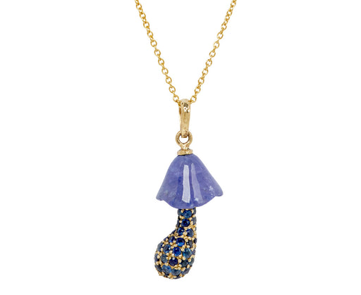 Blue Shroom Necklace