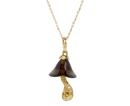 Smoky Shroom with Diamond Necklace