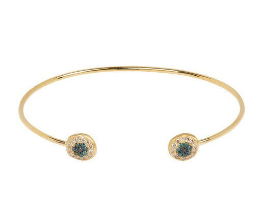 Small Double Healing Eye Cuff Bracelet