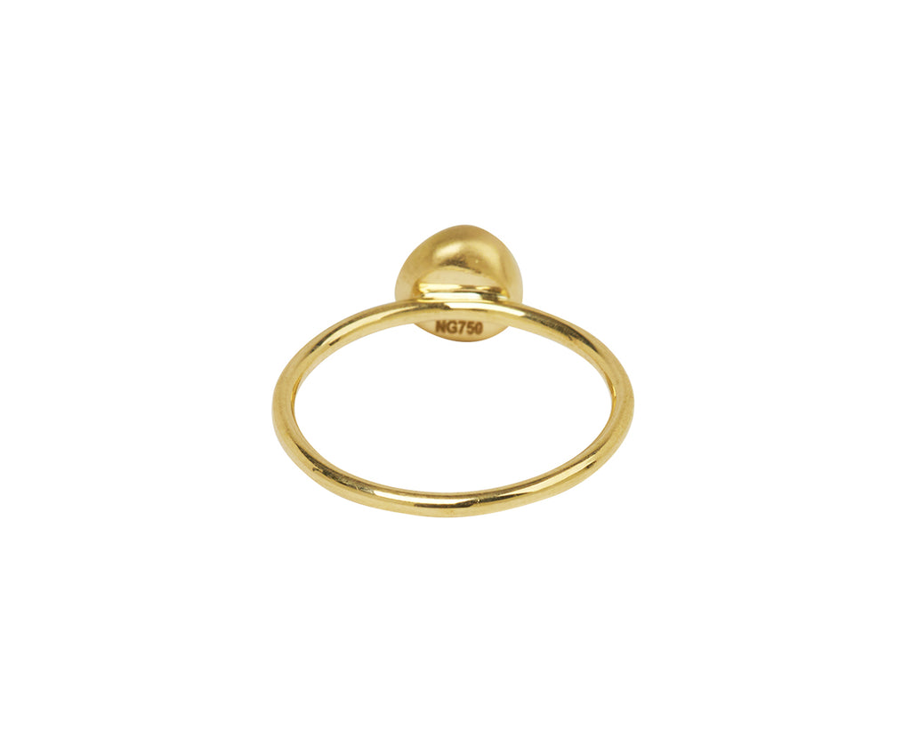Blue and Black Diamond Healing Eye Ring