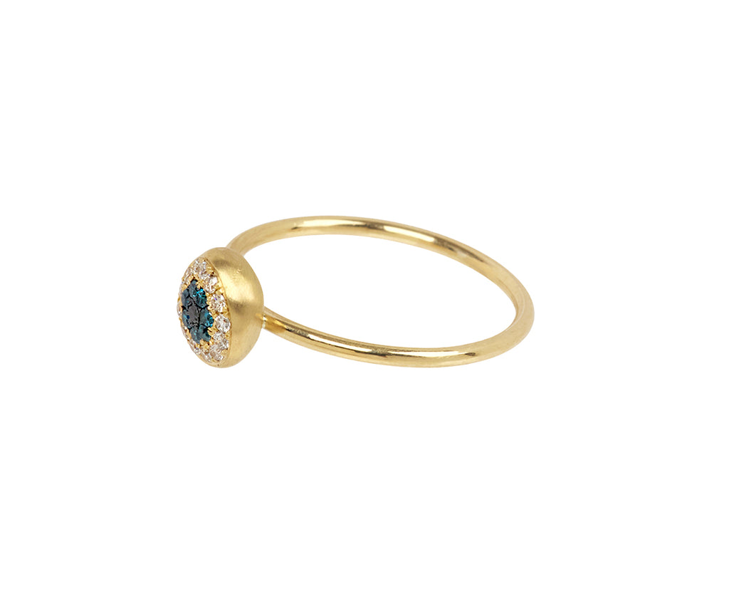 Small Diamond Healing Eye Ring