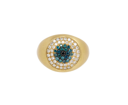 Large Healing Eye Signet Ring