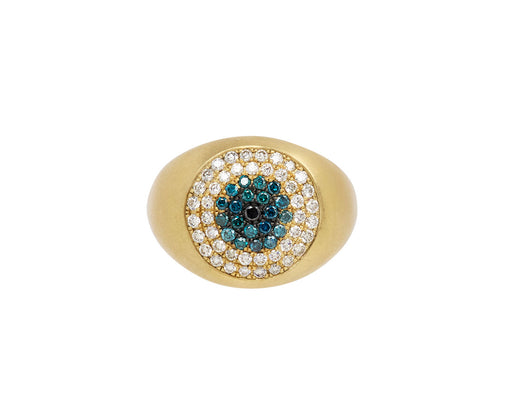 Large Healing Eye Signet Ring