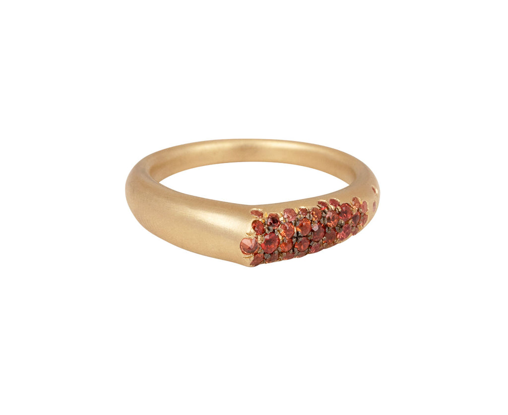 Orange Sapphire The Arch Happiness Stripe Ring