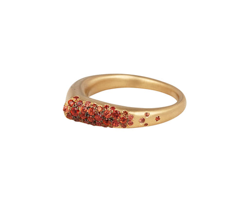 Orange Sapphire The Arch Happiness Stripe Ring