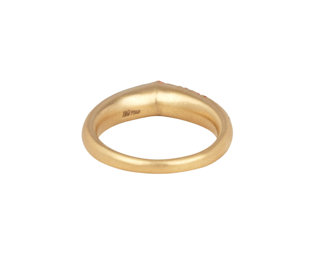 Orange Sapphire The Arch Happiness Stripe Ring