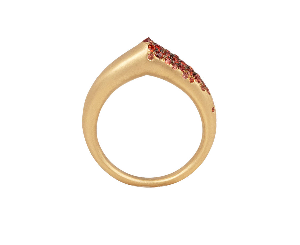 Orange Sapphire The Arch Happiness Stripe Ring