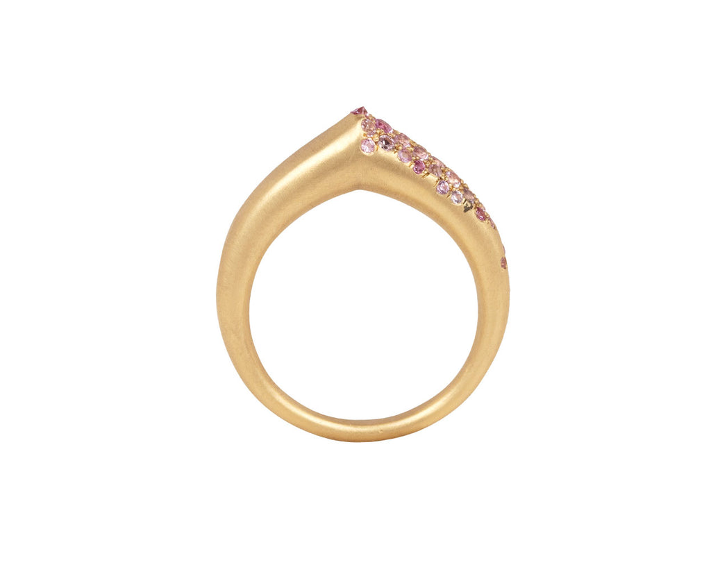 Pink Sapphire The Arch Self Love Stripe Ring