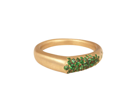 Tsavorite Garnet The Arch Luck Stripe Ring