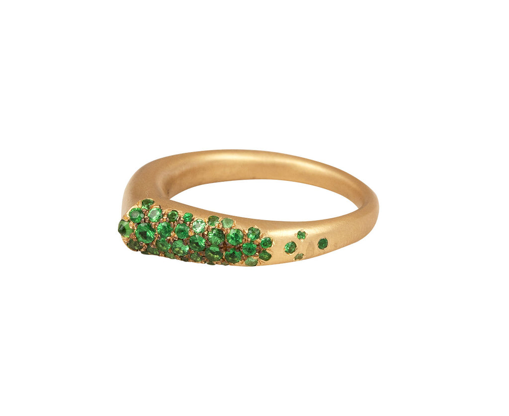 Tsavorite Garnet The Arch Luck Stripe Ring