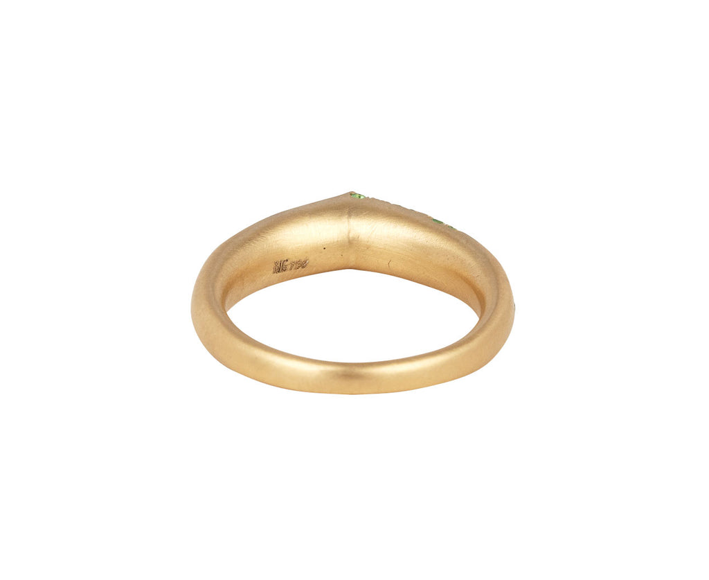 Tsavorite Garnet The Arch Luck Stripe Ring