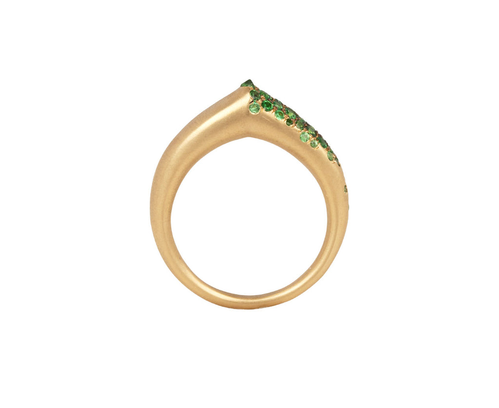 Tsavorite Garnet The Arch Luck Stripe Ring