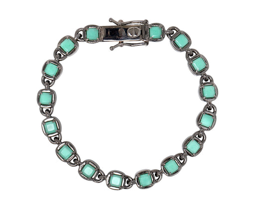 Nak Armstrong Nakard Chrysoprase 3D Tile Chain Bracelet