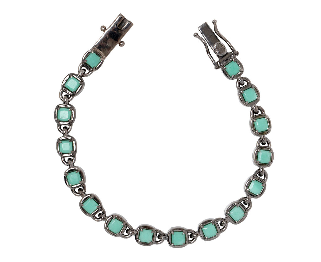 Nak Armstrong Nakard Chrysoprase 3D Tile Chain Bracelet - Closure
